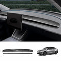 [Real Carbon Fiber] Dashboard Vent Trim for Tesla Model Y Juniper 2025+