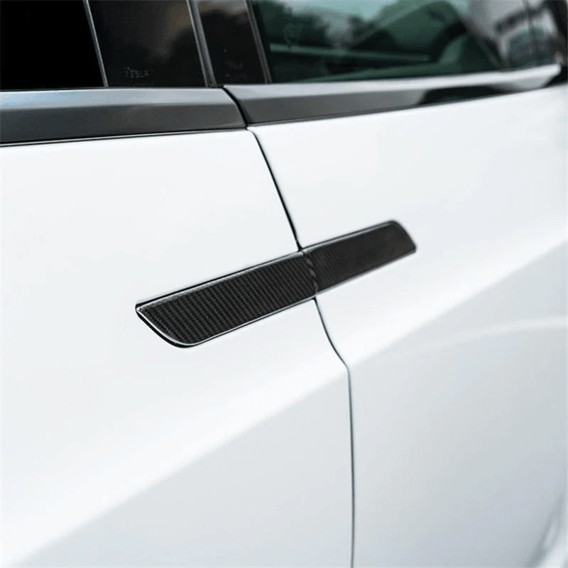 [Real Carbon Fiber] Door Handle Covers (4 PCS) for Tesla Model S/X 2016-2026