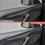 [Real Carbon Fiber] Door Trim Cover for Tesla Model Y Juniper 2025+ (4 Pcs)