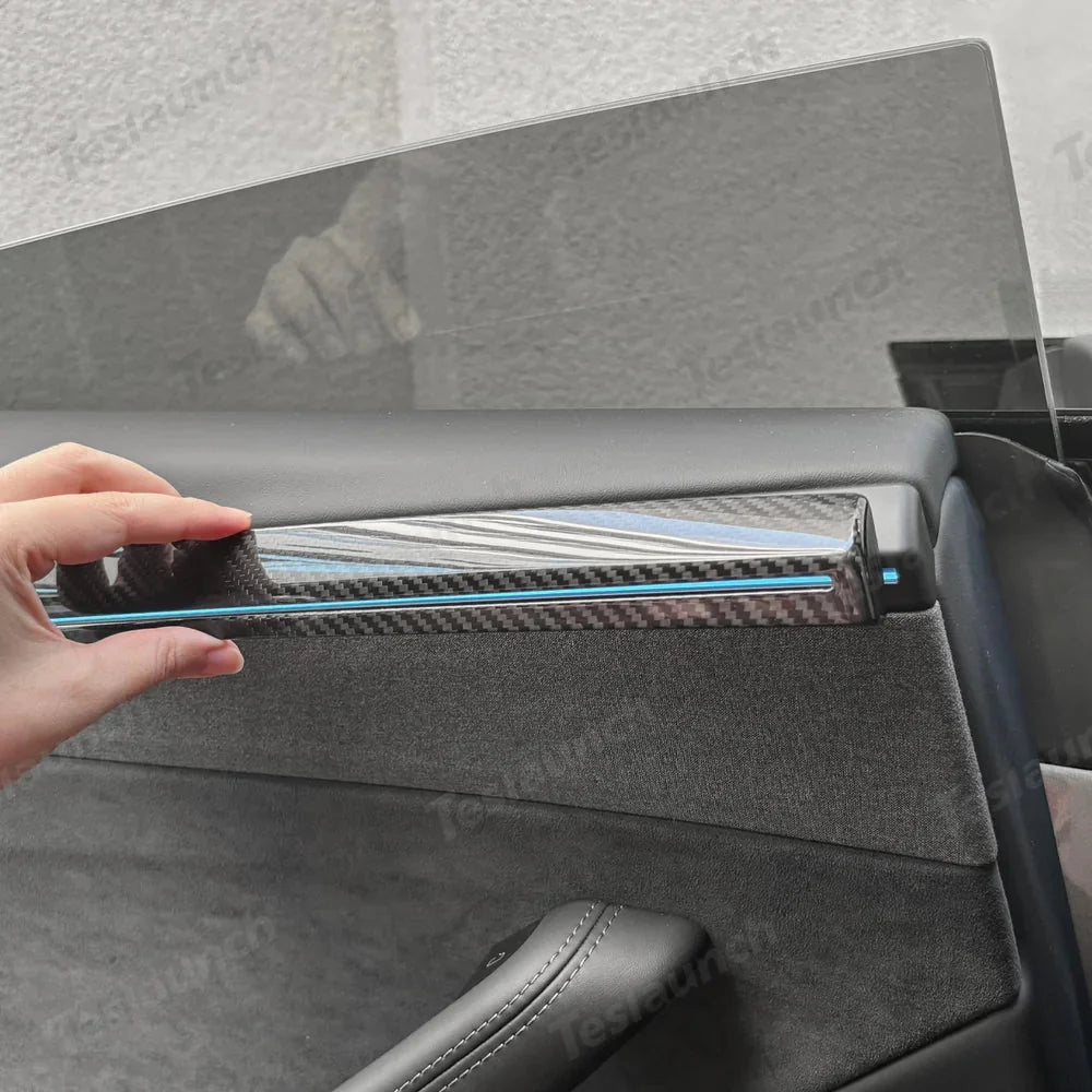 [Real Carbon Fiber] Door Trim Cover for Tesla Model Y Juniper 2025+ (4 Pcs)