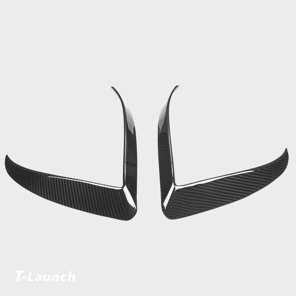 [Real Carbon Fiber] Fog Light Trim (2 Pcs) for Tesla Model X 2021+