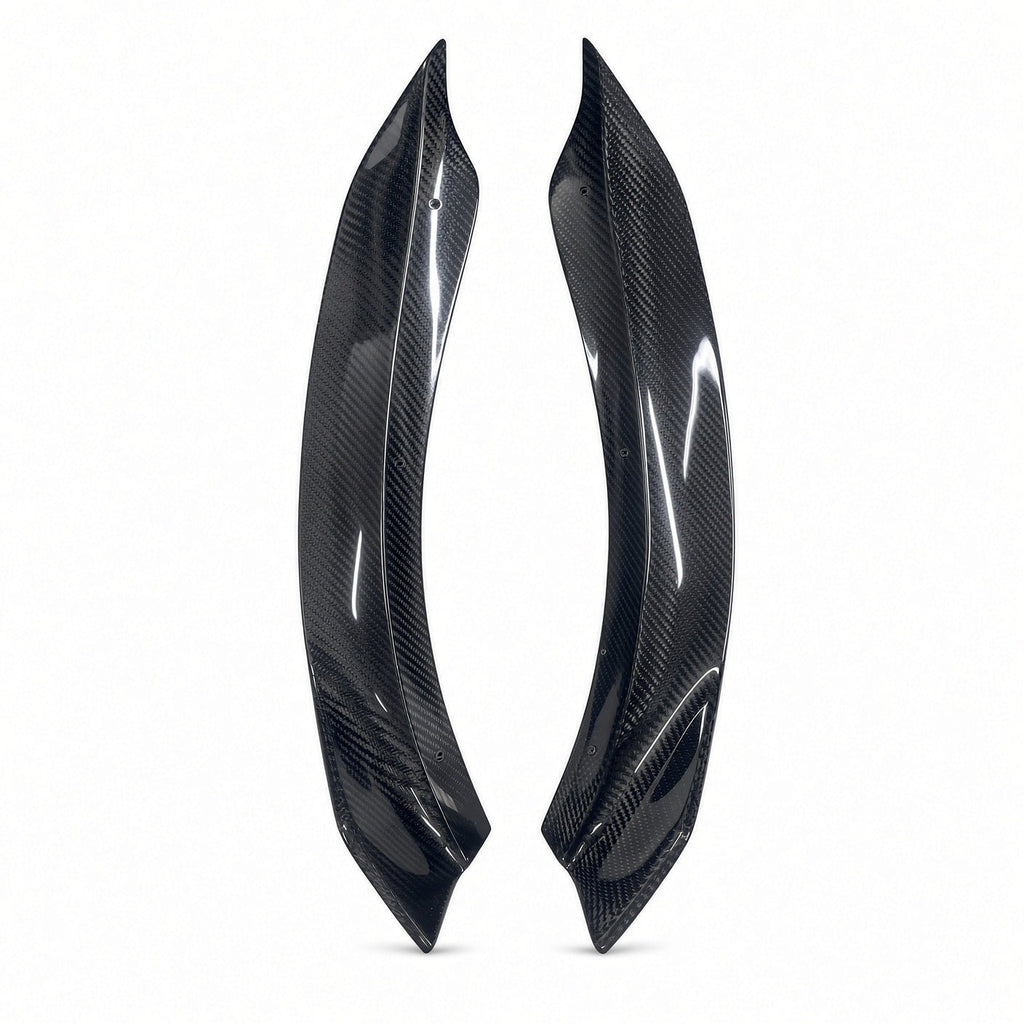 Real Carbon Fiber Front Bumper Corner Trim for Model Y Juniper / Model 3 Highland