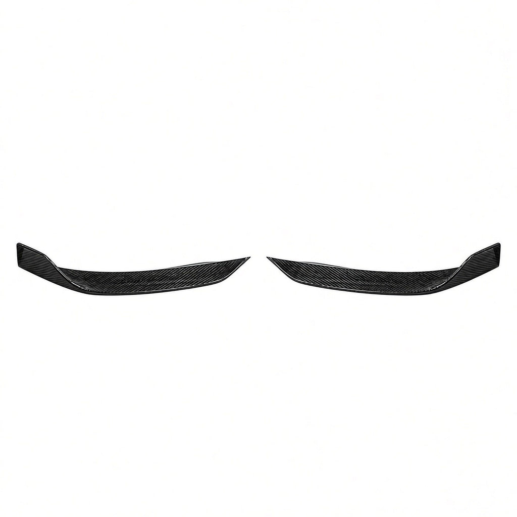 Real Carbon Fiber Front Bumper Corner Trim for Model Y Juniper / Model 3 Highland