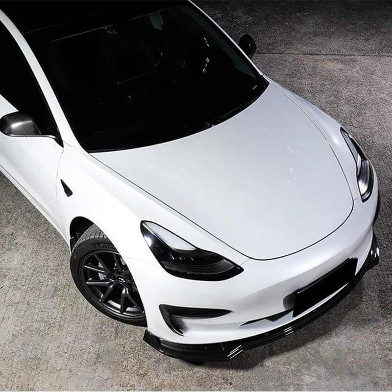 [Real Carbon Fiber] Front Bumper Lip Kit for Model 3 (2017-2023)