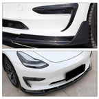 [Real Carbon Fiber] Front Bumper Lip Kit for Model 3 (2017-2023)