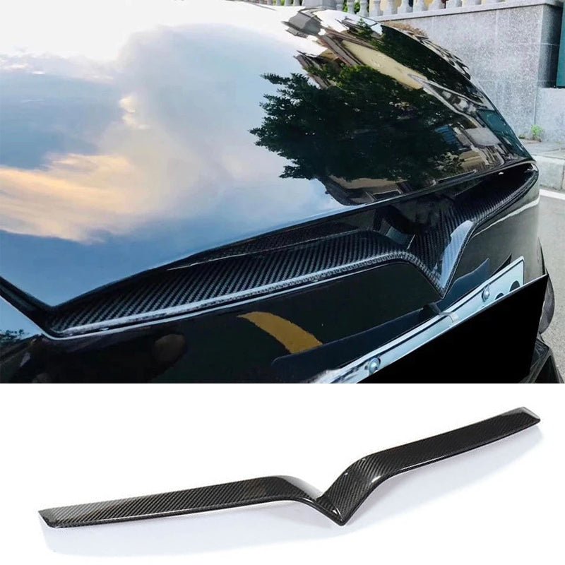 [Real Carbon Fiber] Front Center Grille Trim Strip For Model S 2016+