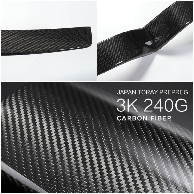 [Real Carbon Fiber] Front Center Grille Trim Strip For Model S 2016+