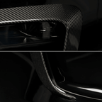 [Real Carbon Fiber] Front Fog Light Trim Covers (2PCS) for Tesla Model S 2022-2024