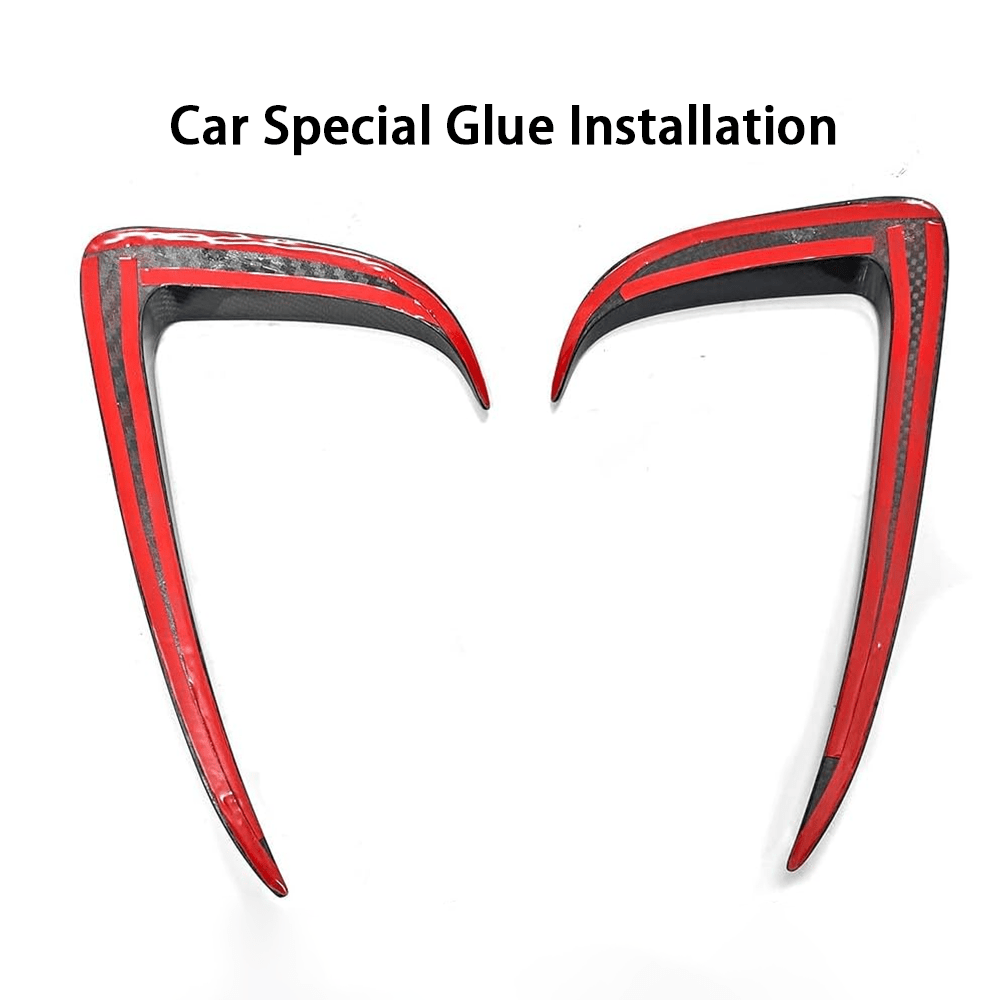 [Real Carbon Fiber] Front Fog Light Trim Covers (2PCS) for Tesla Model S 2022-2024
