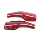 [Real Carbon Fiber] Gear Shift Cover, Turn Signal Stalk Covers for Tesla Model 3/Y (2017-2023)(2 Pcs)