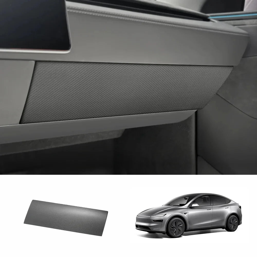 [Real Carbon Fiber] Glove Box Cover for Tesla Model Y Juniper 2025+