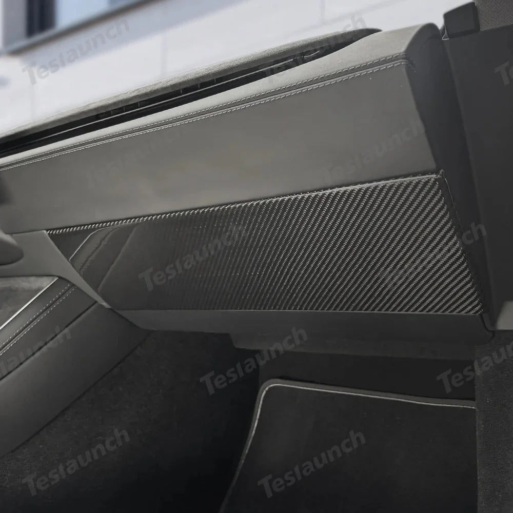 [Real Carbon Fiber] Glove Box Cover for Tesla Model Y Juniper 2025+