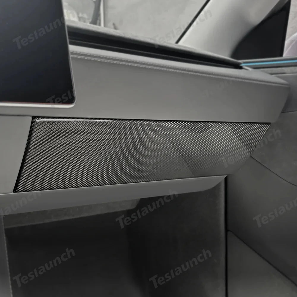 [Real Carbon Fiber] Glove Box Cover for Tesla Model Y Juniper 2025+