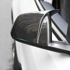 [Real Carbon Fiber] GT Style Rear View Mirrors Cover Cap for Tesla Model X 2021+