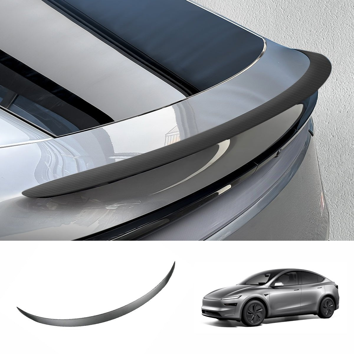 [Real Carbon Fiber] High-Performance Rear Spoiler for Tesla Model Y Juniper 2025+