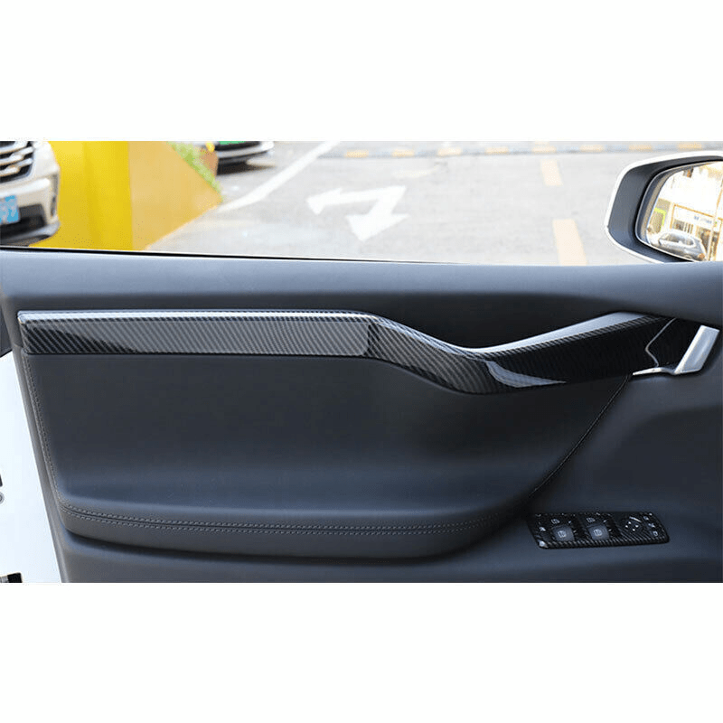 [Real Carbon Fiber] Inner Door Panel Trim Strips For Tesla Model X (2014-2020)
