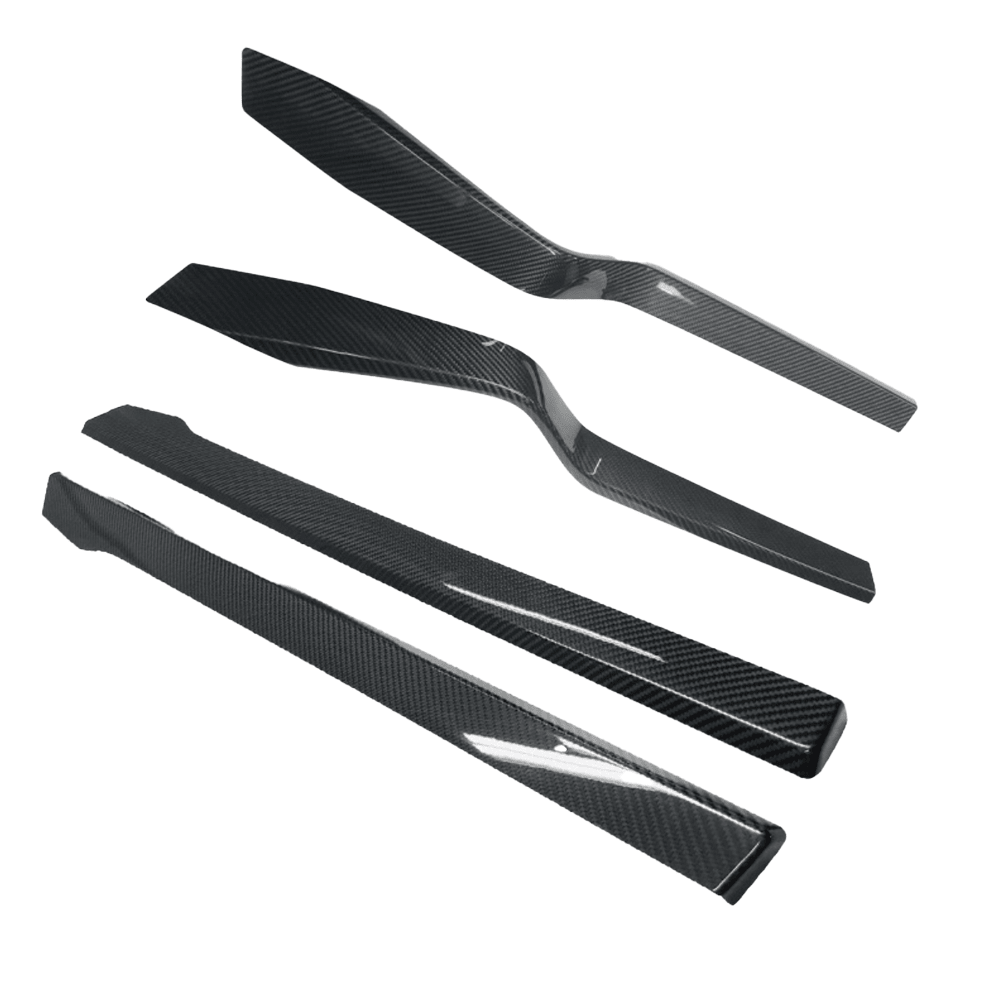 [Real Carbon Fiber] Inner Door Panel Trim Strips For Tesla Model X (2014-2020)