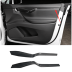 [Real Carbon Fiber] Inner Door Panel Trim Strips For Tesla Model X (2014-2020)
