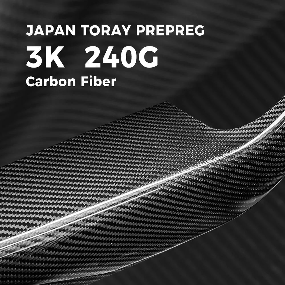 [Real Carbon Fiber] Interior Door Armrest Trim Covers for Tesla Model Y Juniper 2025+ (4PCS)