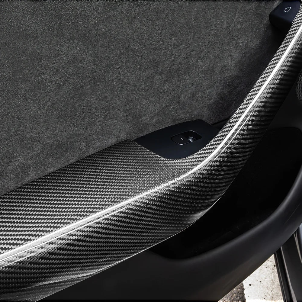 [Real Carbon Fiber] Interior Door Armrest Trim Covers for Tesla Model Y Juniper 2025+ (4PCS)