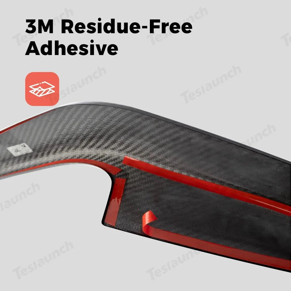 [Real Carbon Fiber] Interior Door Armrest Trim Covers for Tesla Model Y Juniper 2025+ (4PCS)