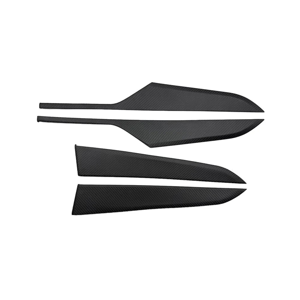 [Real Carbon Fiber] Interior Door Panel Trim Cover for Tesla Model Y Juniper 2025+