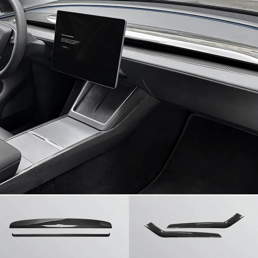 [Real Carbon Fiber] Interior & Exterior Upgrade Kit for Tesla Model Y Juniper 2025+