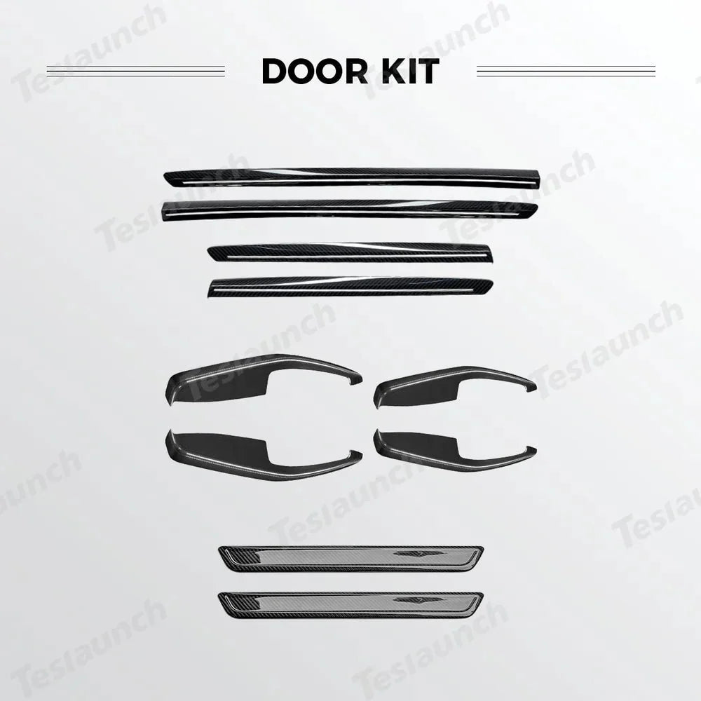 [Real Carbon Fiber] Interior & Exterior Upgrade Kit for Tesla Model Y Juniper 2025+
