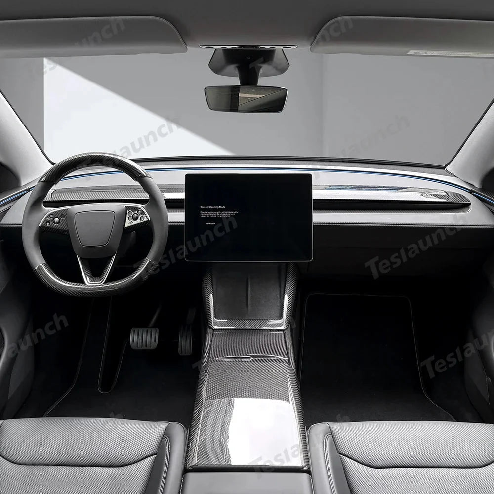 [Real Carbon Fiber] Interior & Exterior Upgrade Kit for Tesla Model Y Juniper 2025+
