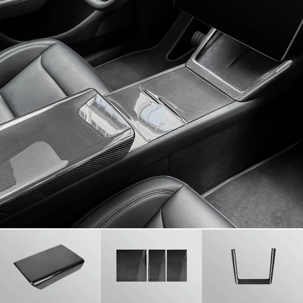 [Real Carbon Fiber] Interior & Exterior Upgrade Kit for Tesla Model Y Juniper 2025+