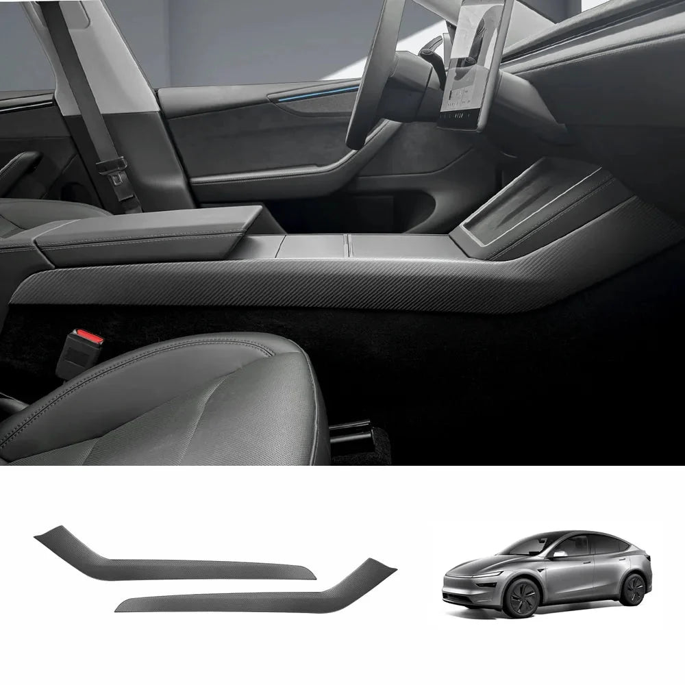[Real Carbon Fiber] Center Console Side Interior Trim Panel for Tesla Model Y Juniper 2025+