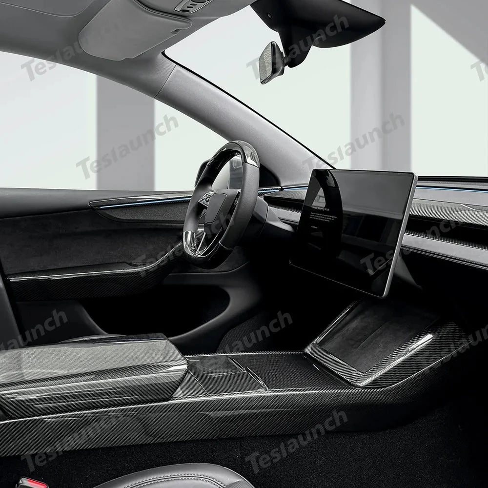[Real Carbon Fiber] Interior & Exterior Upgrade Kit for Tesla Model Y Juniper 2025+