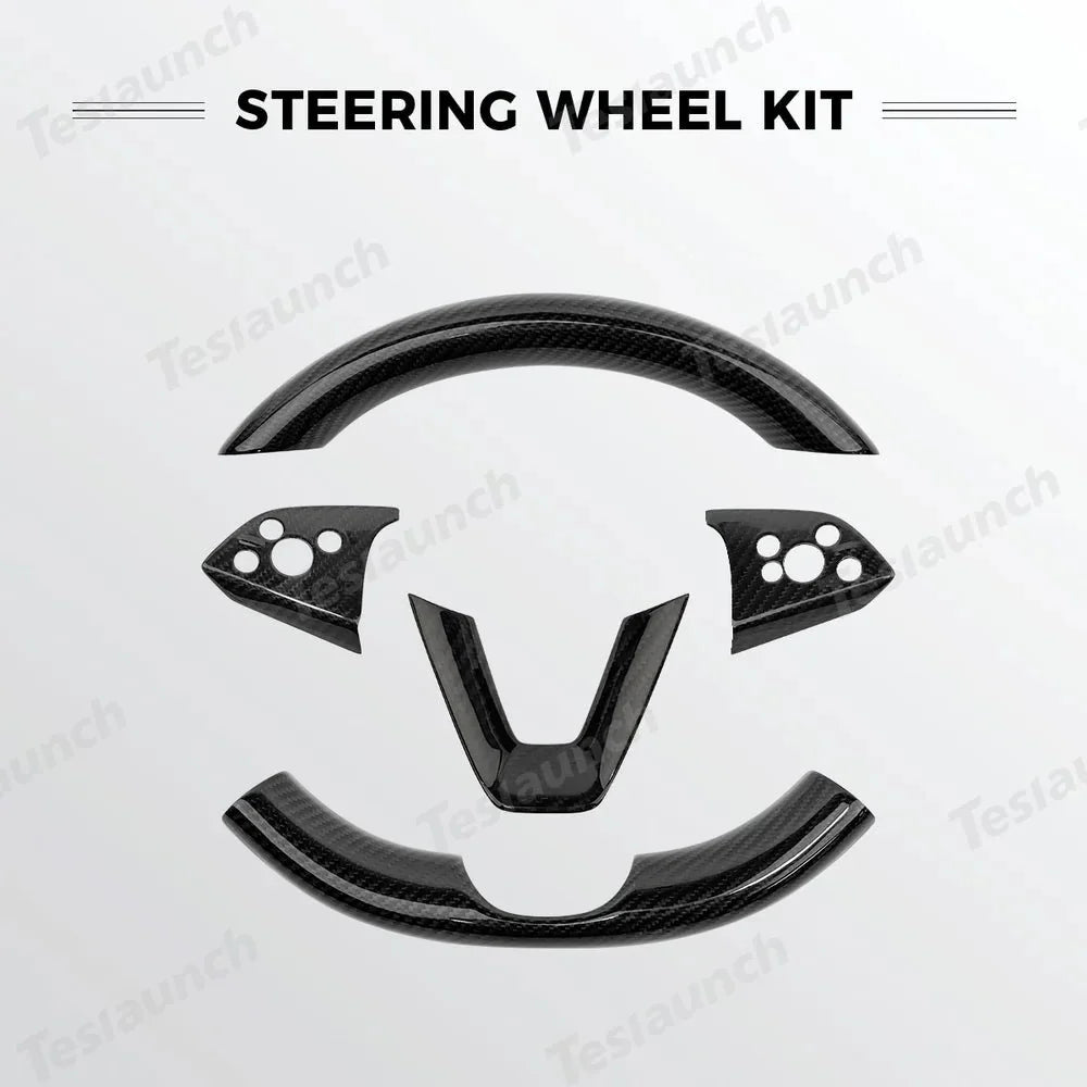 [Real Carbon Fiber] Interior & Exterior Upgrade Kit for Tesla Model Y Juniper 2025+
