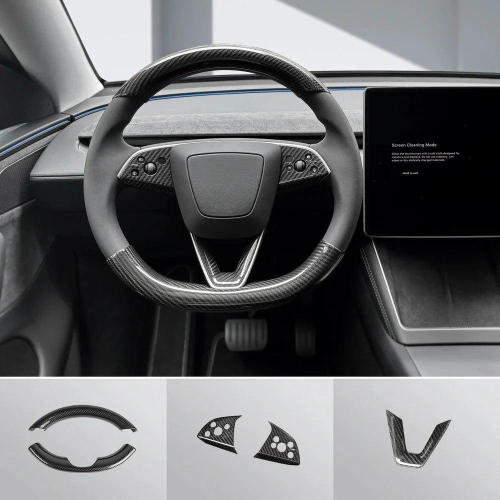 [Real Carbon Fiber] Interior & Exterior Upgrade Kit for Tesla Model Y Juniper 2025+