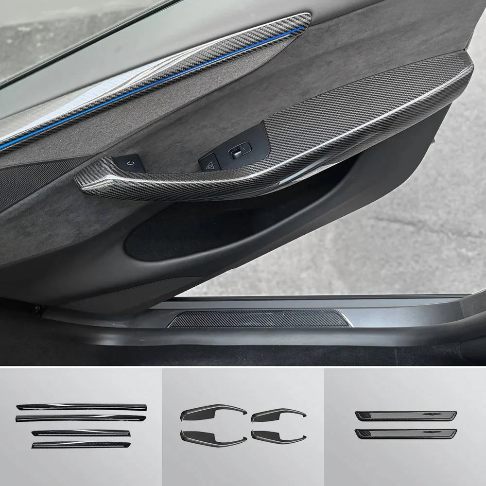 [Real Carbon Fiber] Interior & Exterior Upgrade Kit for Tesla Model Y Juniper 2025+