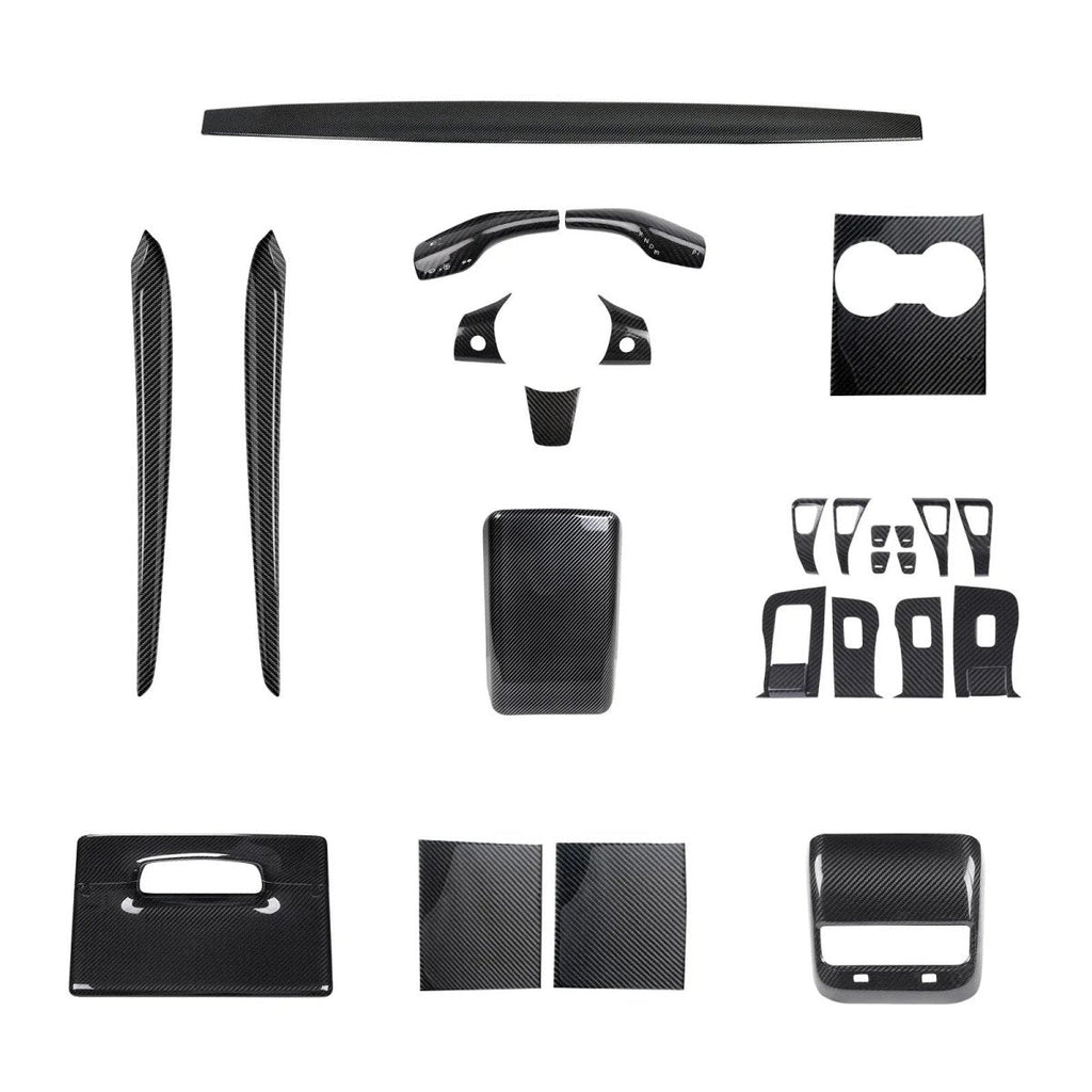 Real Carbon Fiber Interior Mods Wrap Kit for Tesla Model 3 / Y