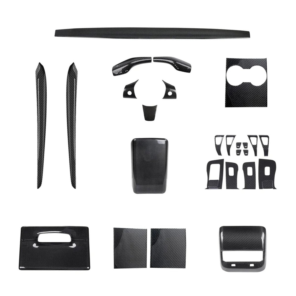 Real Carbon Fiber Interior Mods Wrap Kit for Tesla Model 3 / Y