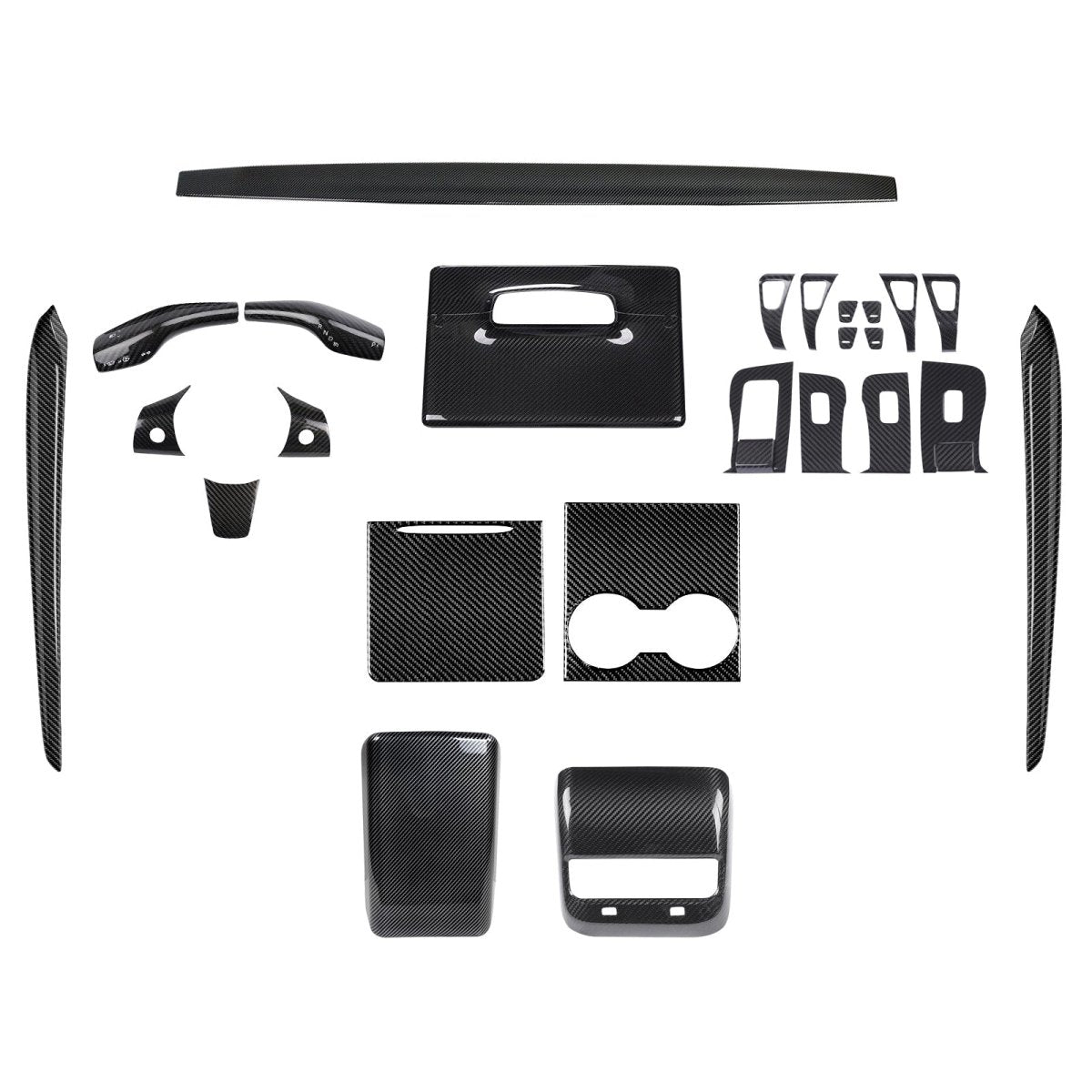 Real Carbon Fiber Interior Mods Wrap Kit for Tesla Model 3 / Y