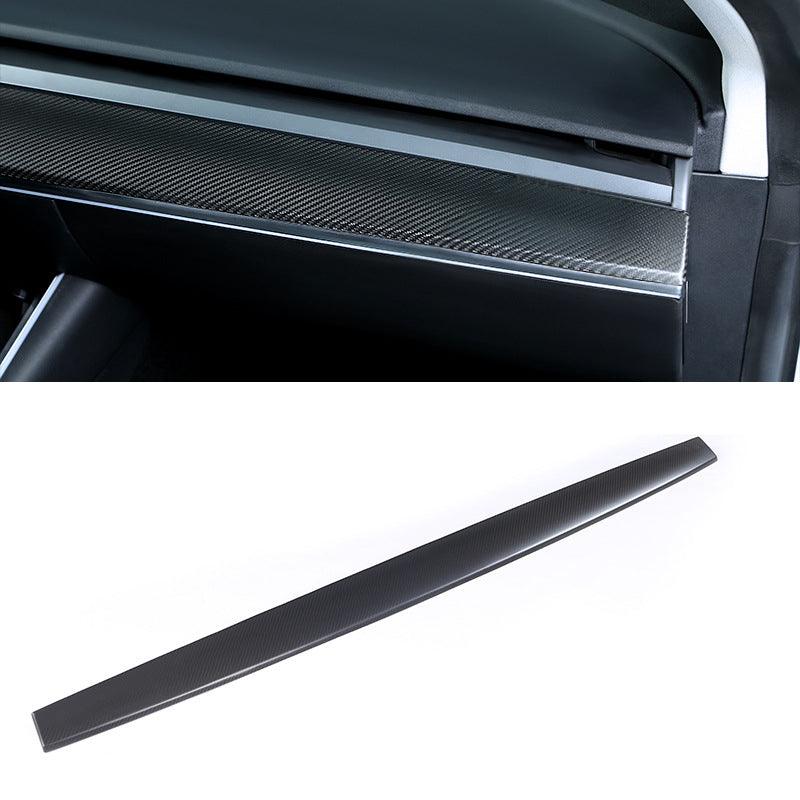 [Real Carbon Fiber] Model 3 / Y Dashboard Cover Center Consoles Dash Covers Cap (2017-2023)