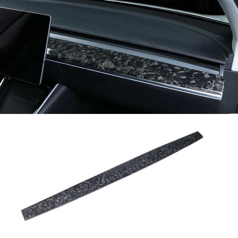 [Real Carbon Fiber] Model 3 / Y Dashboard Cover Center Consoles Dash Covers Cap (2017-2023)