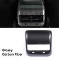 [Real Carbon Fiber] Model 3/Y Backseat Vent Overlay, Center Console Wrap Cover (2017-2023)