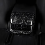 [Real Carbon Fiber] Model 3/Y Backseat Vent Overlay, Center Console Wrap Cover (2017-2023)