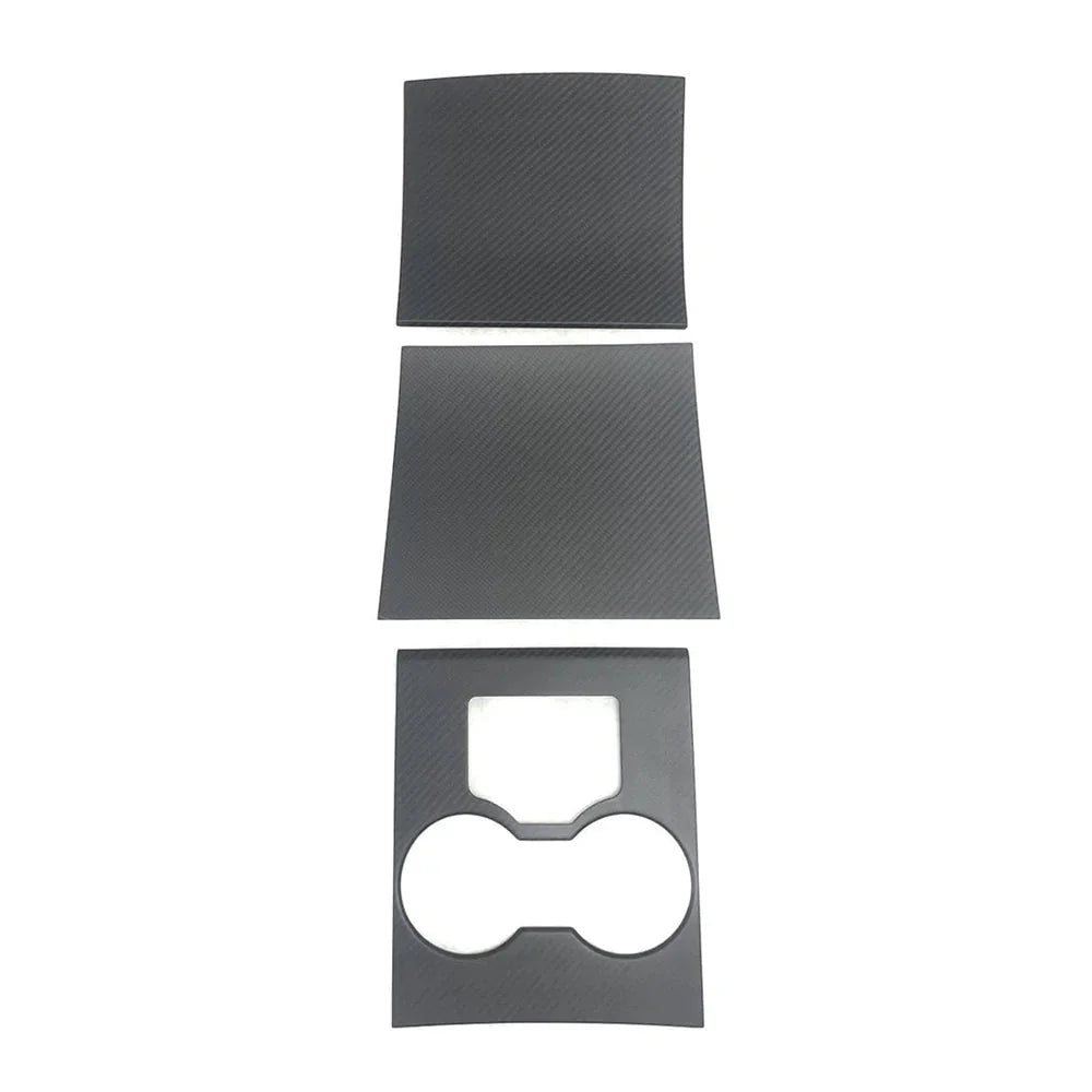 [Real Carbon Fiber] Model 3/Y Center Console Overlays, Decoration Wrap Cover (Gen. 1) (2017-2020)