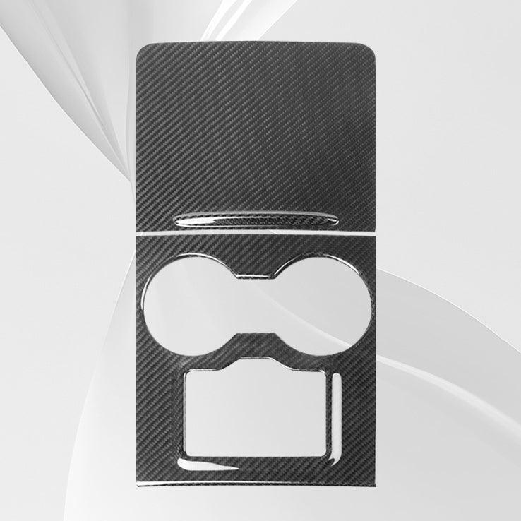 [Real Carbon Fiber] Model 3/Y Center Console Overlays With Key Card Slot (Gen. 2) (2021-2023)