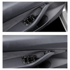 [Real Carbon Fiber] Model 3/Y Door Window Switch Cover, Door Switch Wrap Overlay (12 Pcs)