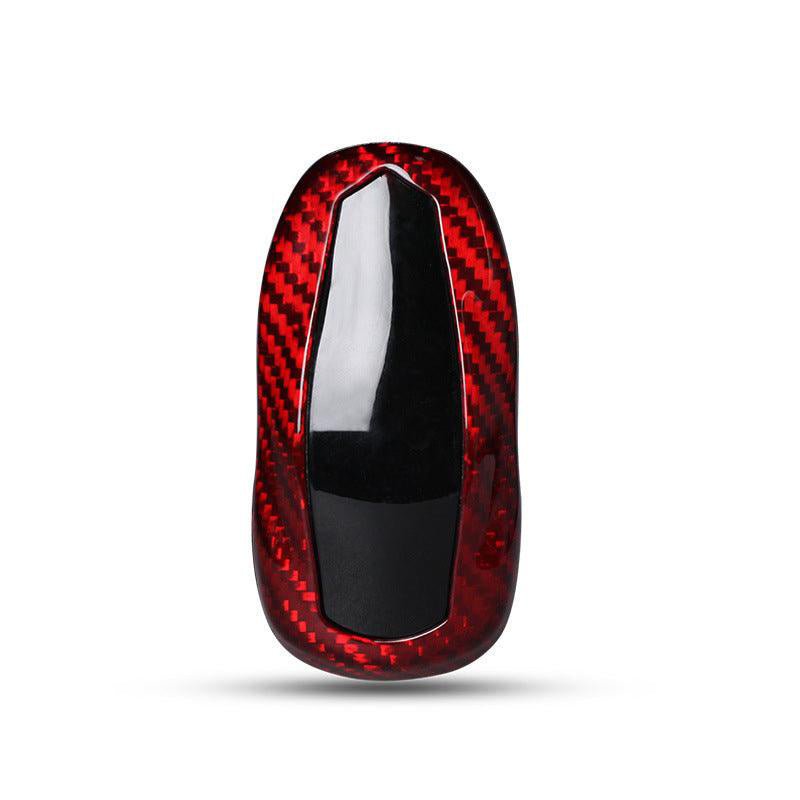 [Real Carbon Fiber] Model S/3/Y Key Fob Cover, Key Fob Holder