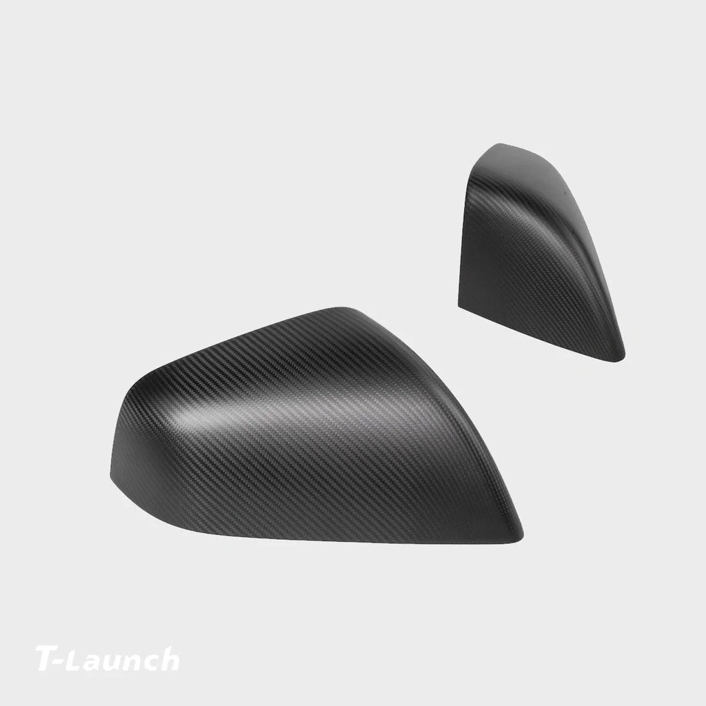 [Real Carbon Fiber] OEM Rear View Mirror Covers (1 Pair) for Tesla Model X 2021+