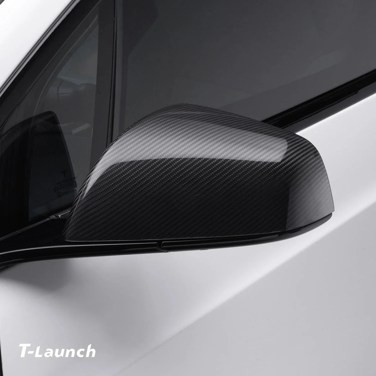 [Real Carbon Fiber] OEM Rear View Mirror Covers (1 Pair) for Tesla Model X 2021+