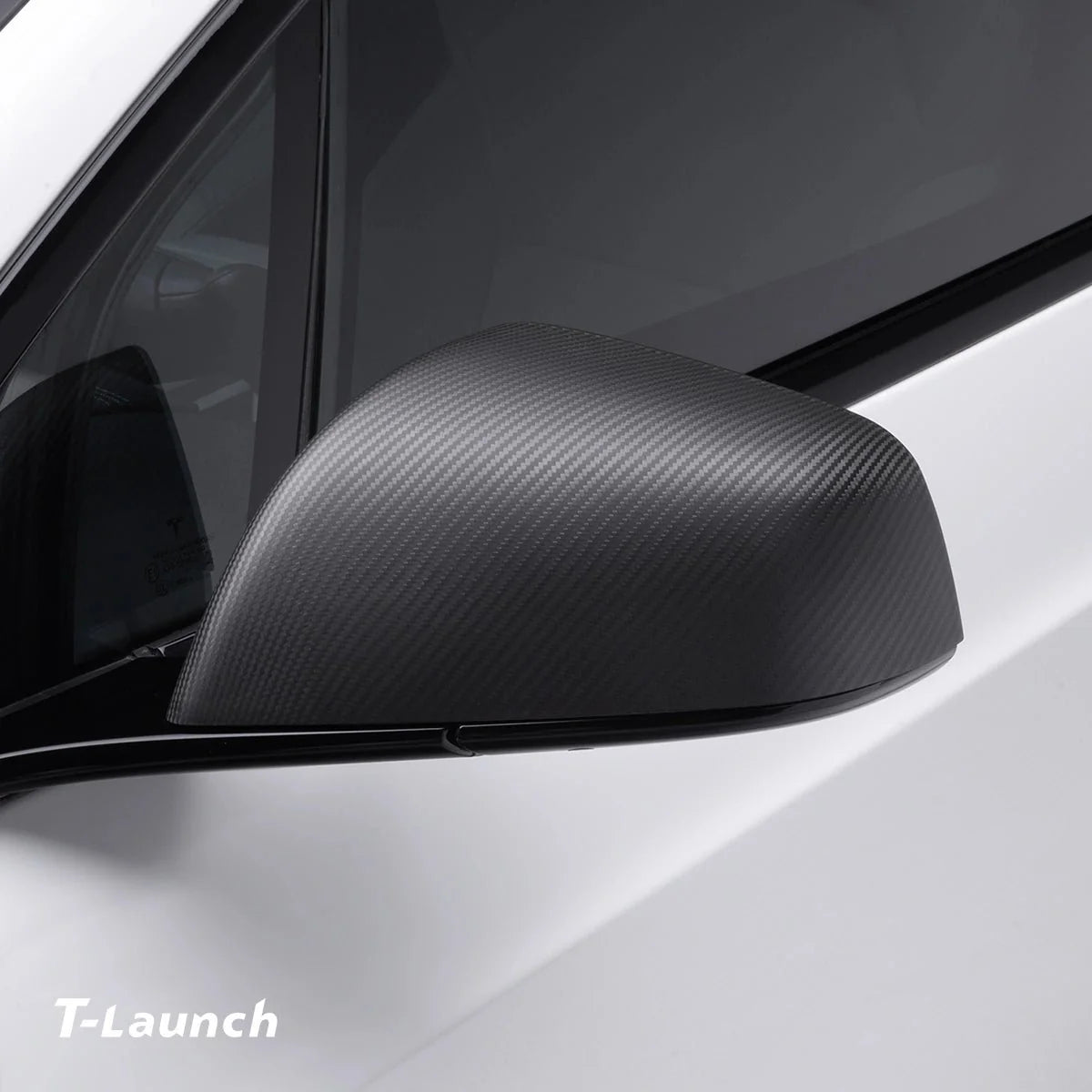 [Real Carbon Fiber] OEM Rear View Mirror Covers (1 Pair) for Tesla Model X 2021+