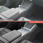 [Real Carbon Fiber] One-Piece Center Console Side Trim for Tesla Model Y Juniper 2025+